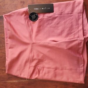 Yogalicious Lux Marsala 5" Yoga Shorts - Size M